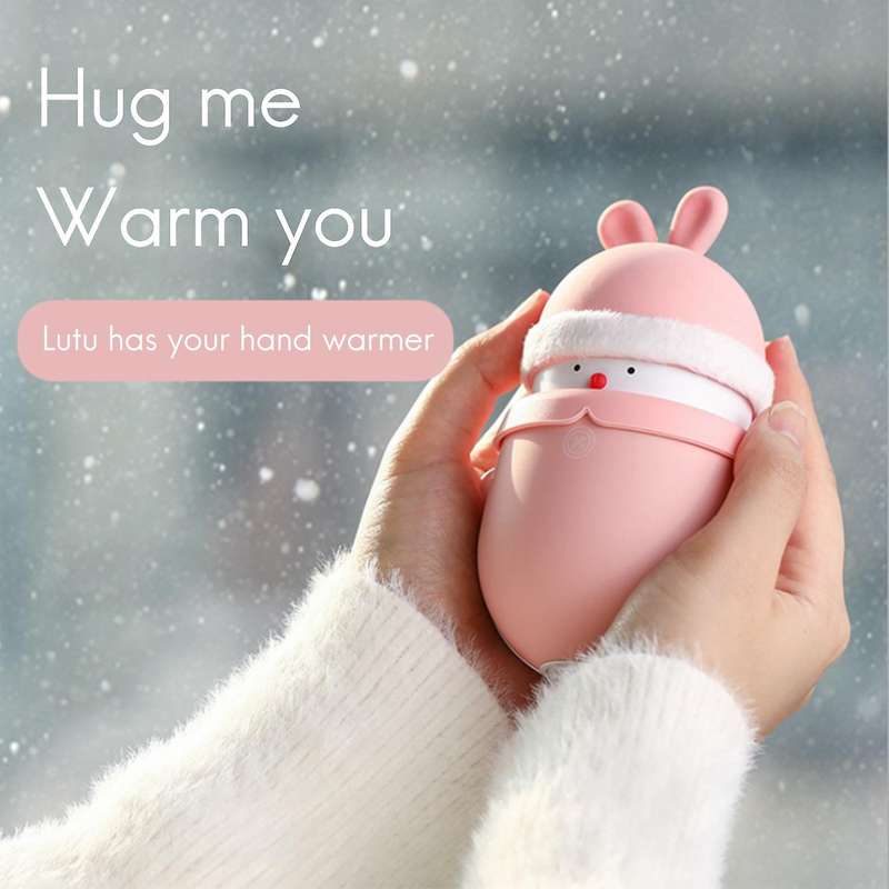 Cartoon Winter Mini Hand Warmer Usb Power Bank Hand Warmer Bank,brown