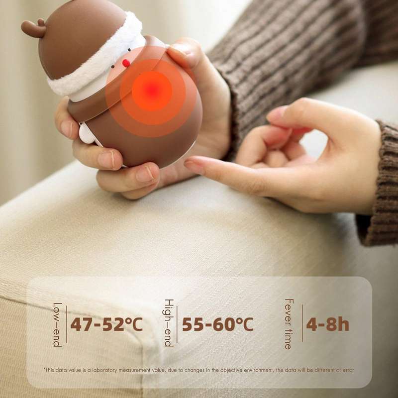 Cartoon Winter Mini Hand Warmer Usb Power Bank Hand Warmer Bank,brown