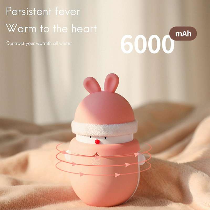 Cartoon Winter Mini Hand Warmer Usb Power Bank Hand Warmer Bank,brown