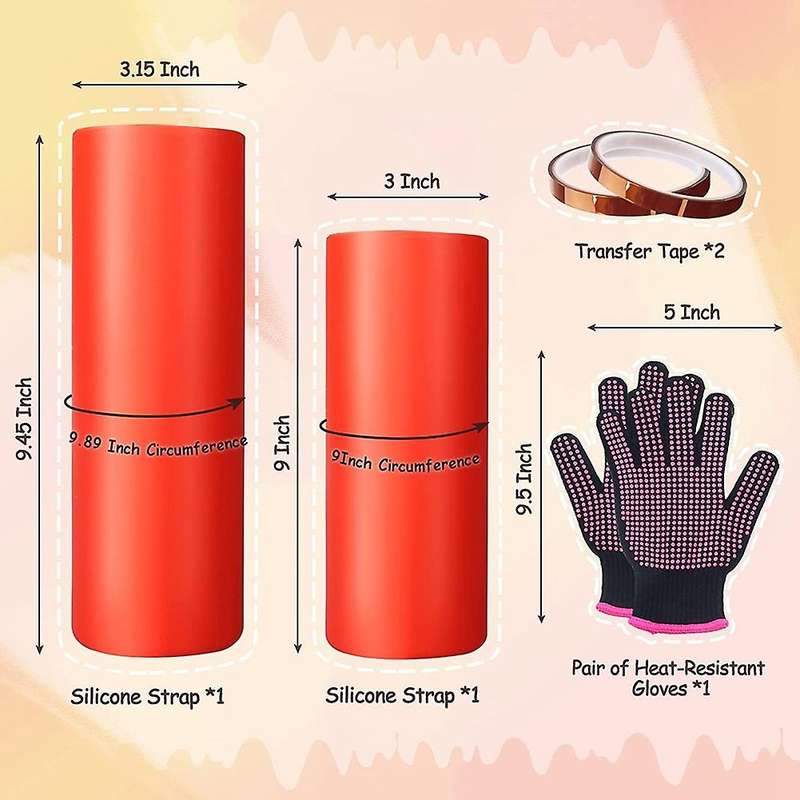 Sublimation Tumblers Silicone Wrap 20 30oz with Gloves Tapes