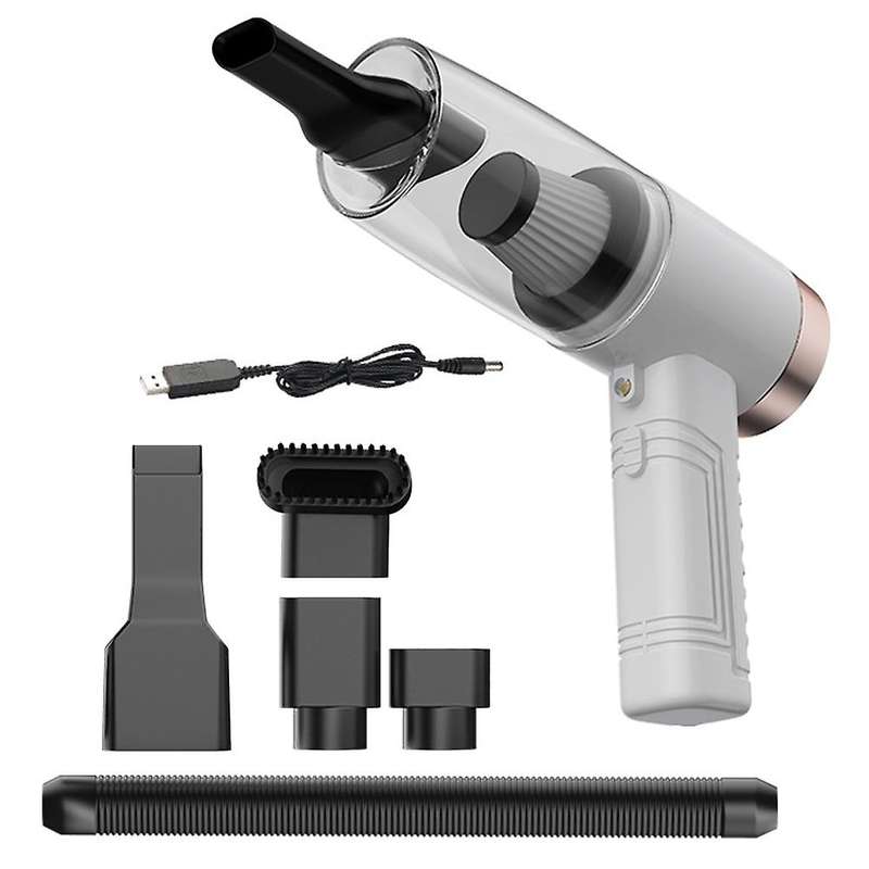 Wireless Car Vacuum Cleaner Handheld Mini Vacuum Portable Car White