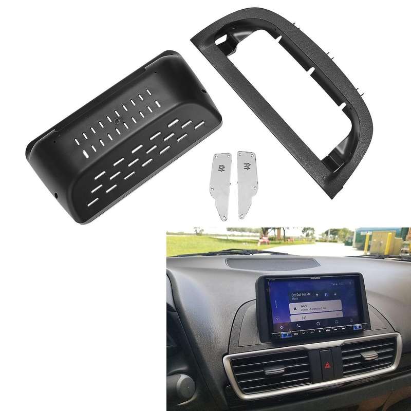 2din Car Radio Fascia for Mazda 3 Axela 14-19 Dvd Stereo Frame Plate