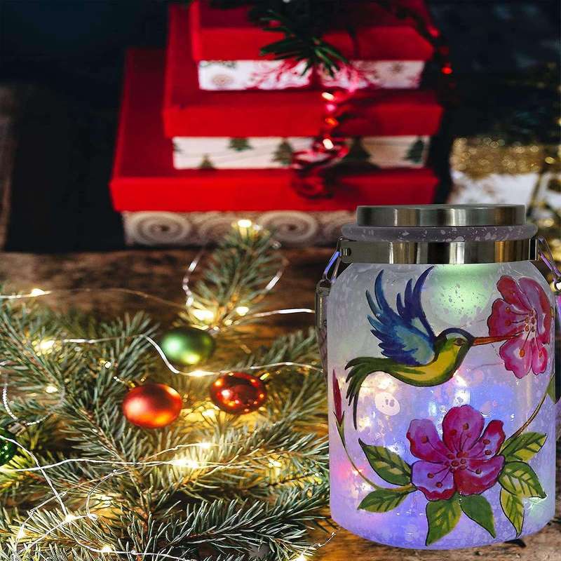 Solar Lantern Lights Mason Jar Lid Lights Led String Multicolor