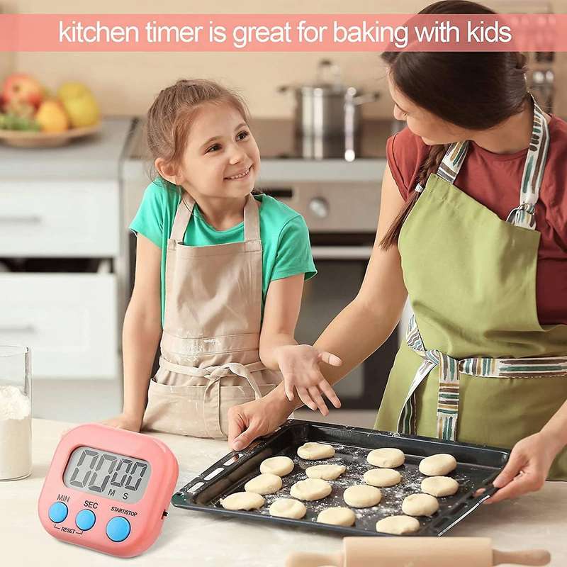 Small Digital Kitchen Timer Count Up and On/ Off Switch Timer