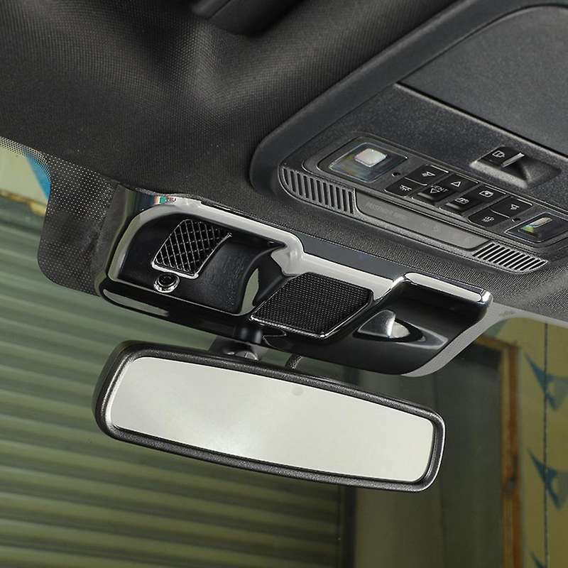 Rearview Mirror Base Panel for Ford F150 2021-2022, Abs Silver