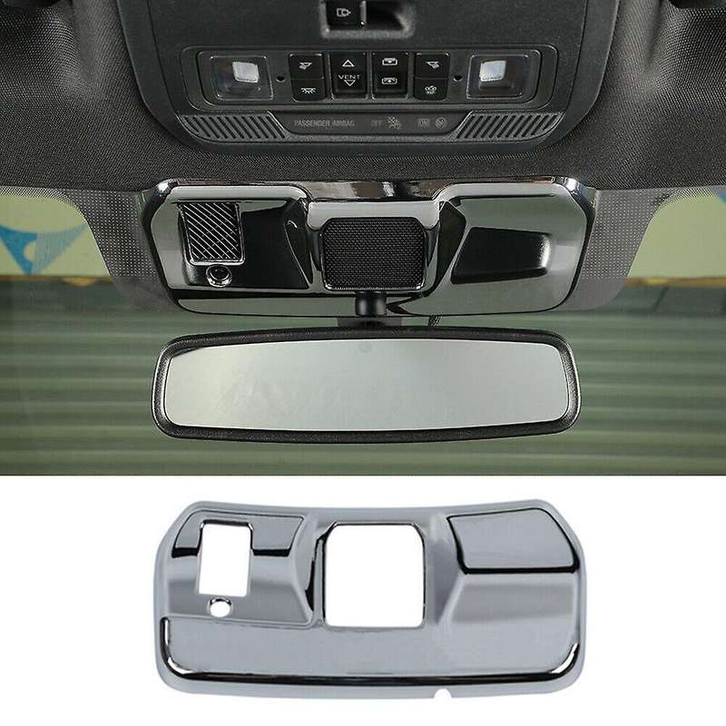 Rearview Mirror Base Panel for Ford F150 2021-2022, Abs Silver