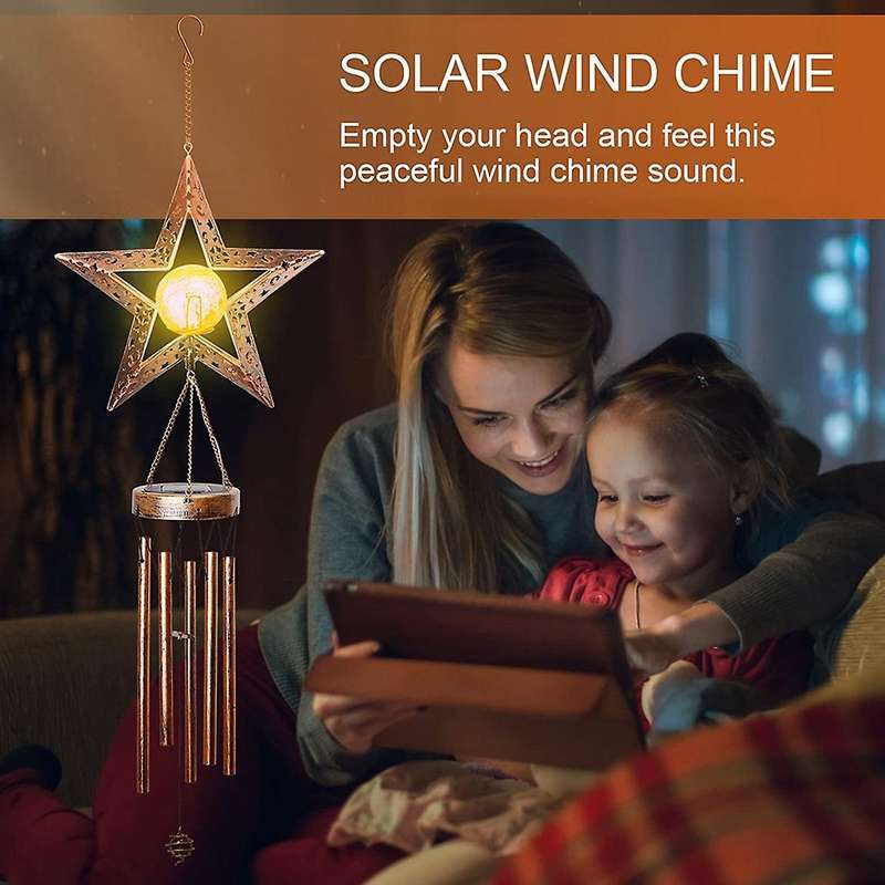 For Outside Ball Wind Chime with Warm Led for Garden,patio,etc