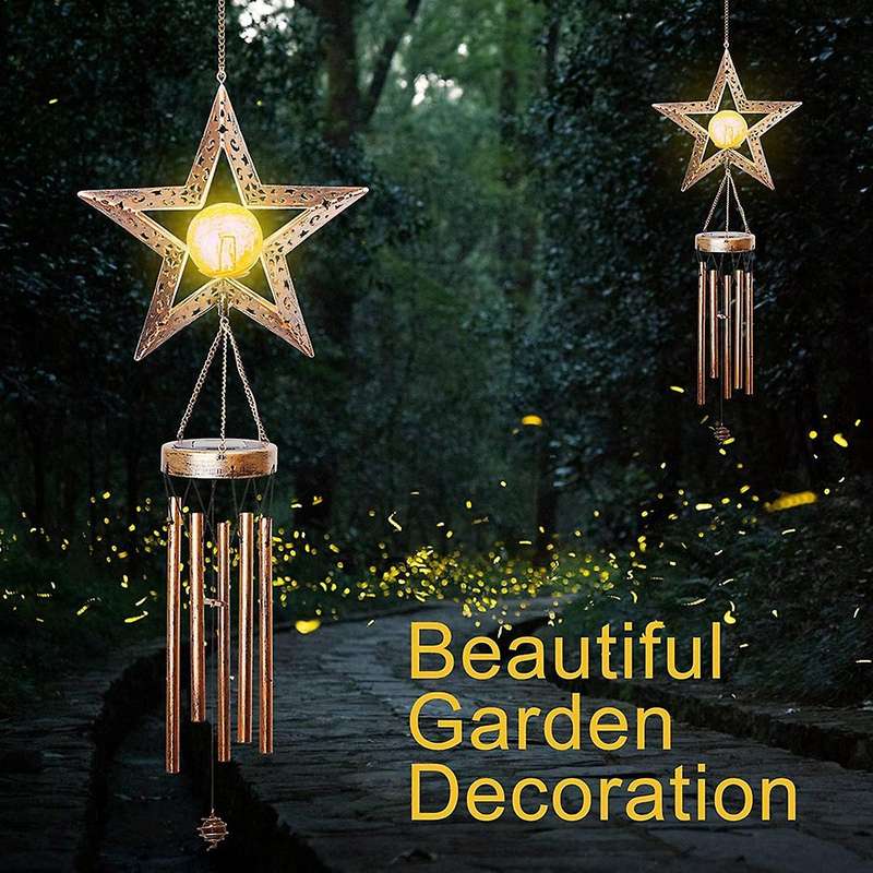 For Outside Ball Wind Chime with Warm Led for Garden,patio,etc