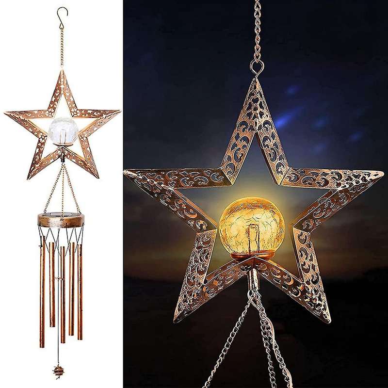 For Outside Ball Wind Chime with Warm Led for Garden,patio,etc