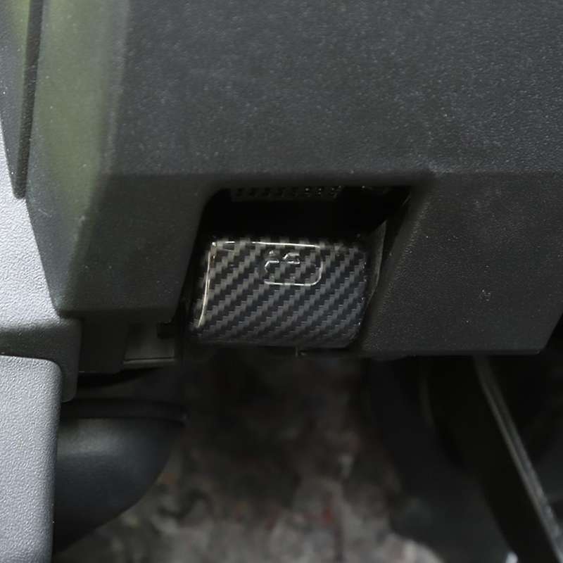 For Jimny 19-22 Car Mirror Adjustment Switch Stickers, Carbon Fiber