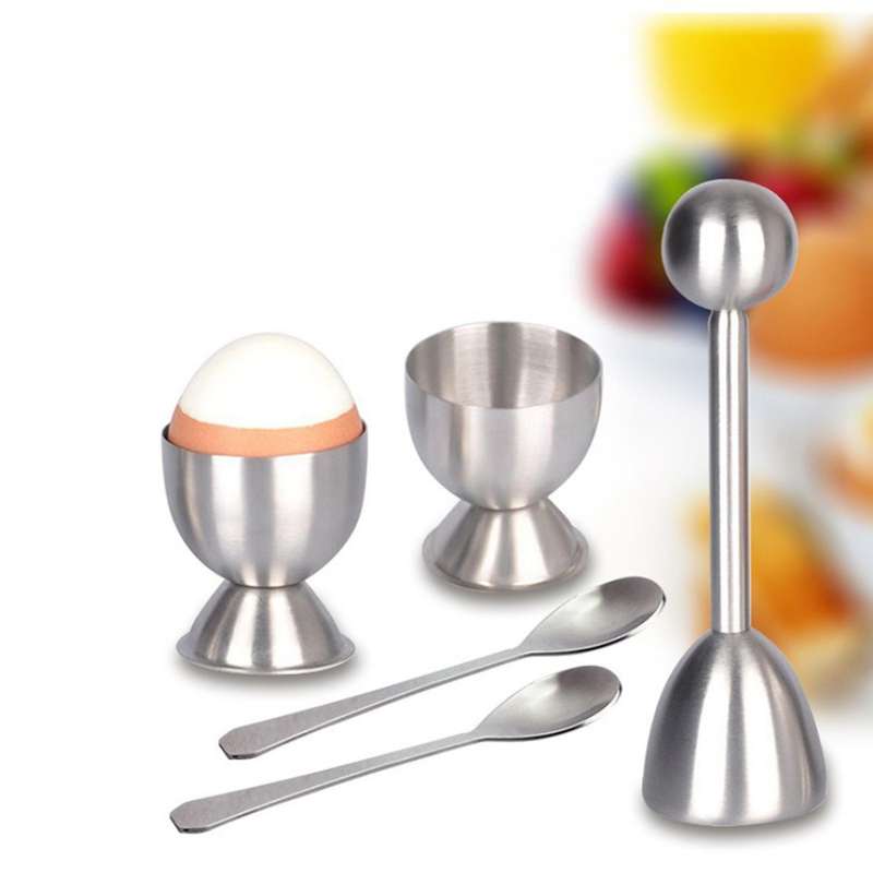 Egg Cracker Topper Set - Soft Hard Boiled Eggs Separator Tool