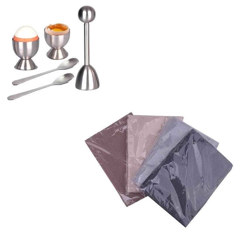 Egg Cracker Topper Set - Soft Hard Boiled Eggs Separator Tool