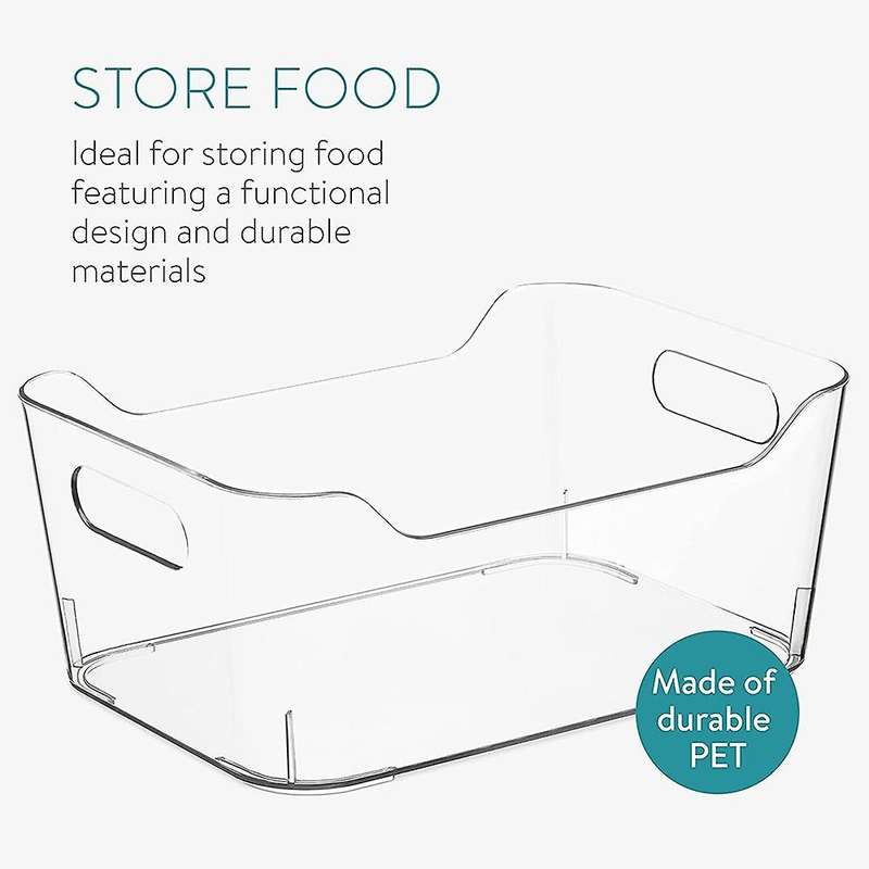 Set Of Fridge Organisers - 4 Boxes for Kitchen Fridge Pantry Cupboard