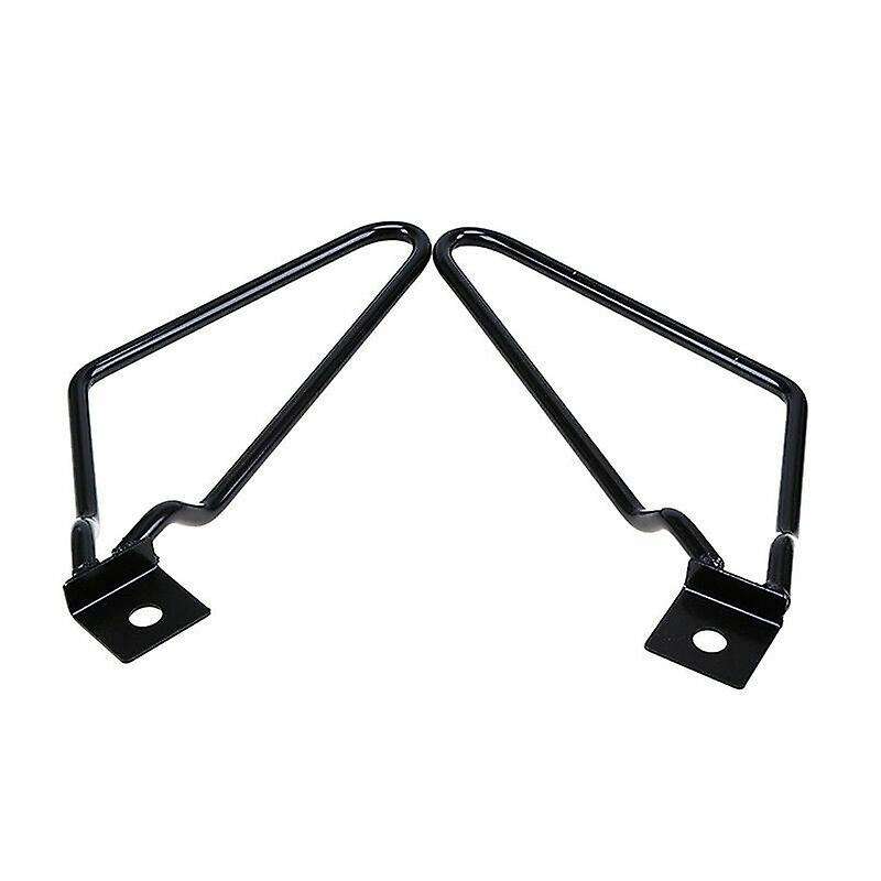 2pcs Motorcycle Black Saddle Bag Support Rod Mounting Bracket