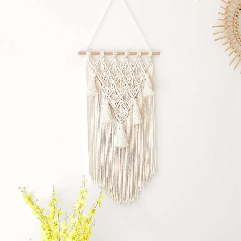 Macrame Wall Hanging Large Boho Decoration for Living Room Bedroom