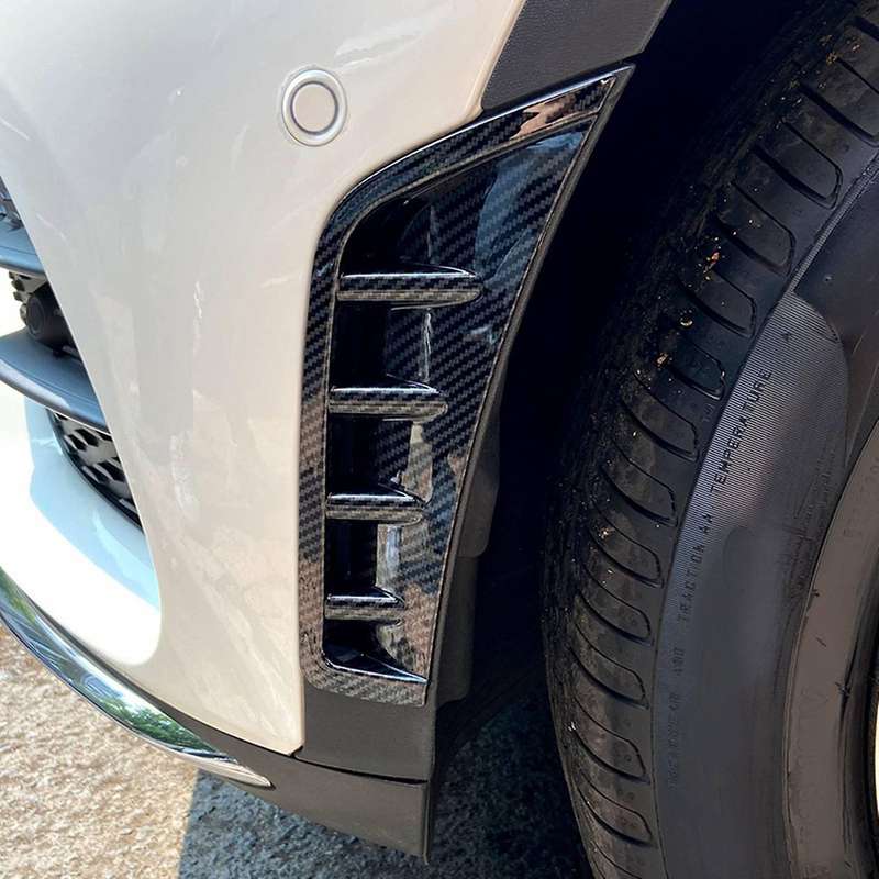 Car Carbon Fiber Abs Front Bumper Spoiler Side Wing Decorative Cover