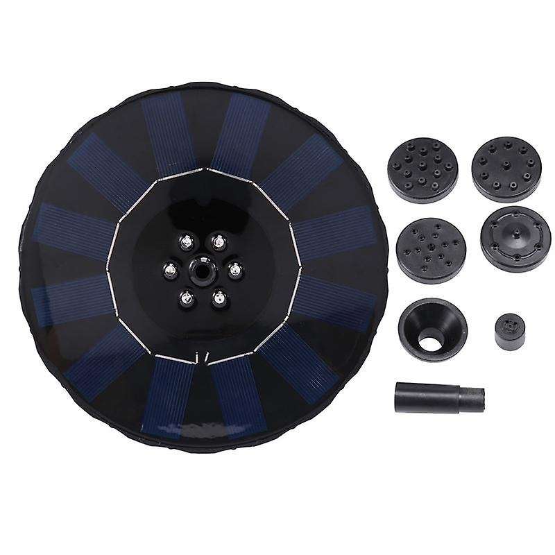 With 5 Nozzles Solar Powered Fountain Pump Color Led Solar