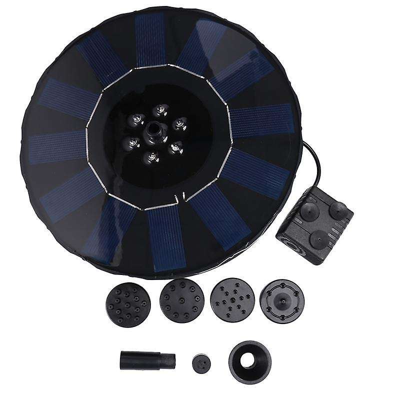 With 5 Nozzles Solar Powered Fountain Pump Color Led Solar