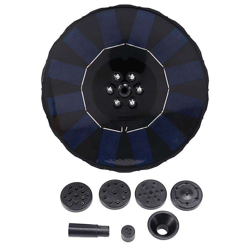 With 5 Nozzles Solar Powered Fountain Pump Color Led Solar