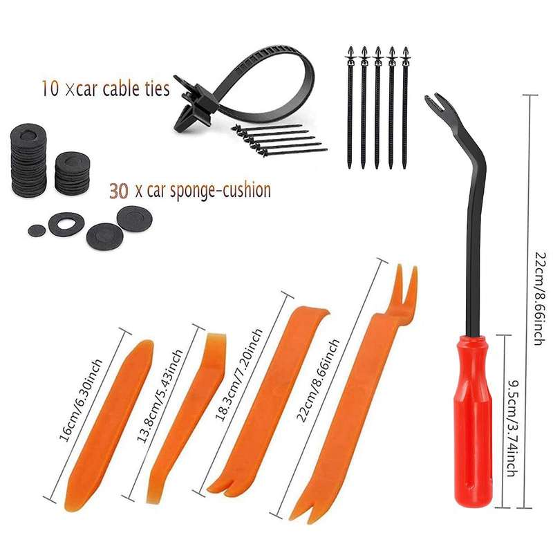 Car Push Retainer Clips Plastic Bumper Rivets 675pcs 16 Sizes
