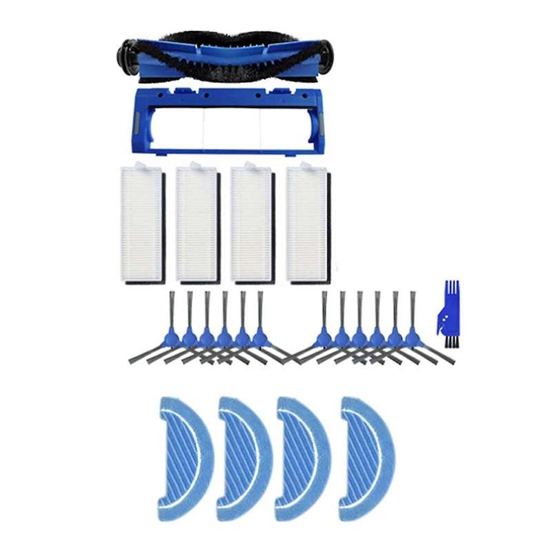 1set Filter Main Roller Brush Mop Cloth Side Brushes for Conga 1090