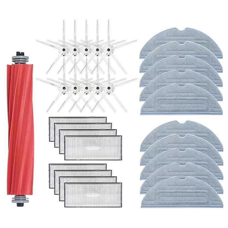 Main Side Brush Hepa Filter Mop Cloth Pads for Roborock S7 T7s Plus