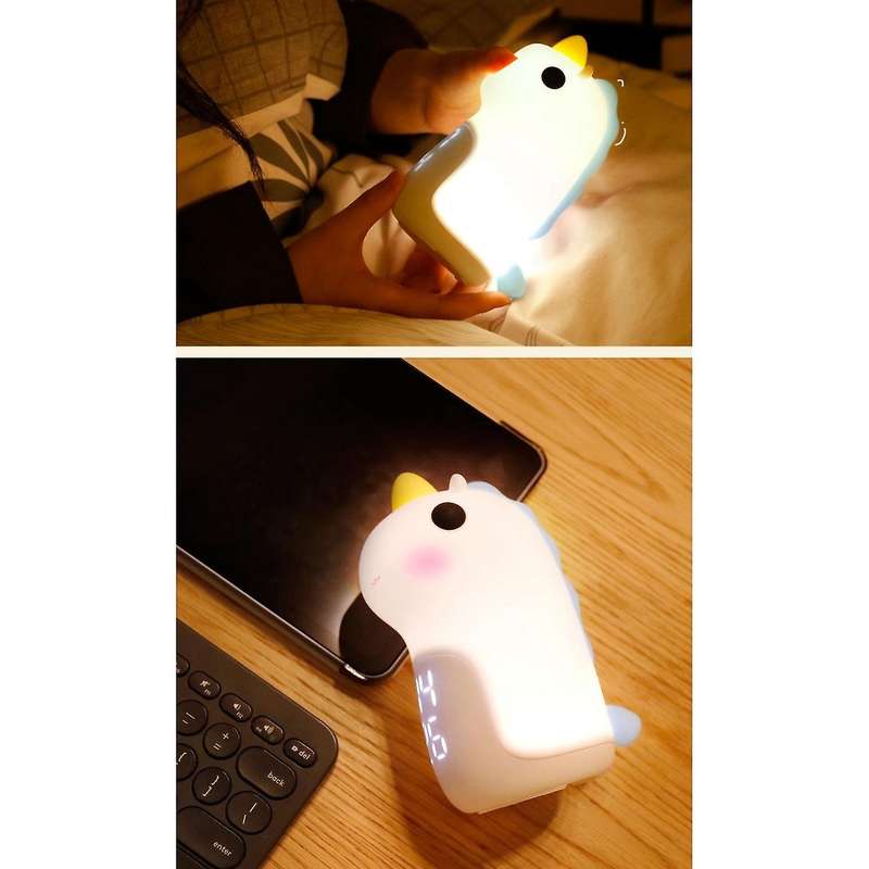 Children's Light Alarm Dimmable with Clock Children's Day Gift(b)