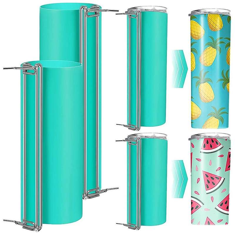 2 Pieces 15oz and 20oz Wrap Silicone Cup Clamp Heat Press for Crafts