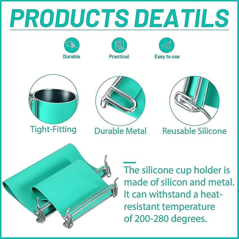 2 Pieces 15oz and 20oz Wrap Silicone Cup Clamp Heat Press for Crafts
