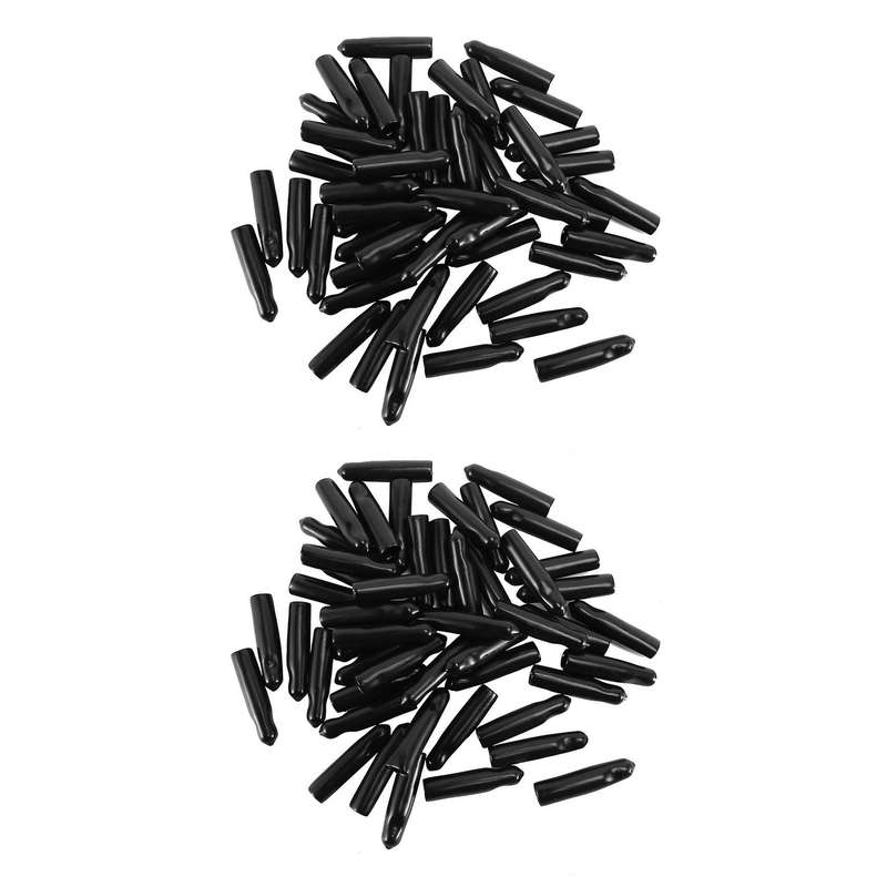 Black Rubber Pourer Cap Liquor Dispenser Spout Dust Covers (96)