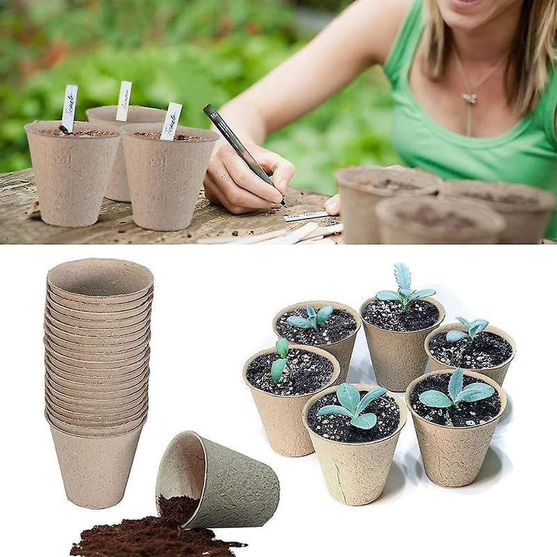 Growing Pots for Plants, Diameter 8 Cm, Height 8cm, 100 Pieces Plant