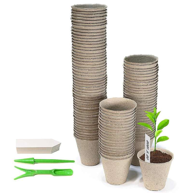 Growing Pots for Plants, Diameter 8 Cm, Height 8cm, 100 Pieces Plant