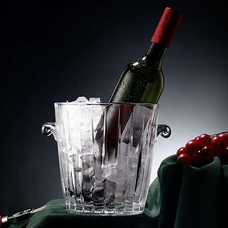 Commercial Glass Ice Bucket Ice Clip Creative Wine Beer Insulated B