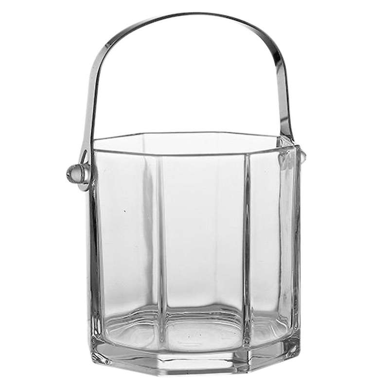 Commercial Glass Ice Bucket Ice Clip Creative Wine Beer Insulated B