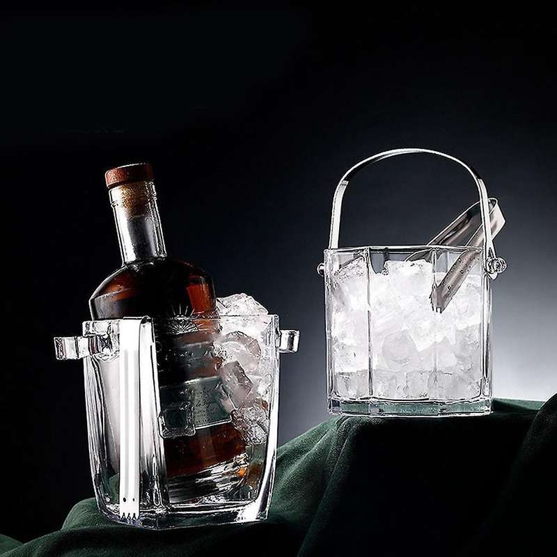 Commercial Glass Ice Bucket Ice Clip Creative Wine Beer Insulated A