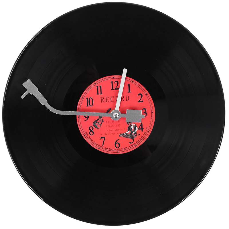 Ultra-quiet Clock Vinyl Record Personality Wall Clock Cafe Wall Clock