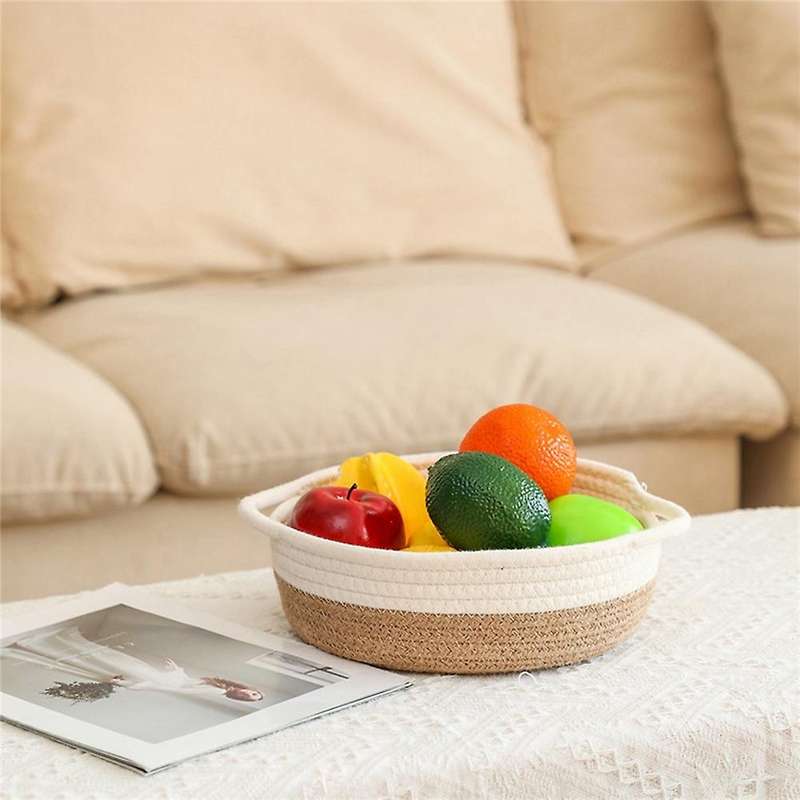 5-piece Storage Basket Set- for Organizing Small Basket -white