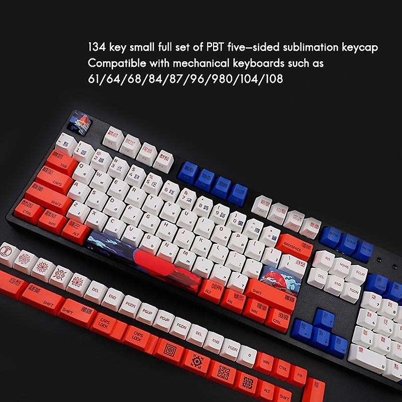 134-key Pbt Keycaps Sublimation 61/64/87/96/104 Mechanical Keycaps