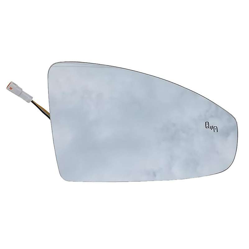 Car Front Right Heated Blind Spot Warning Rear View Mirror Lens Glass