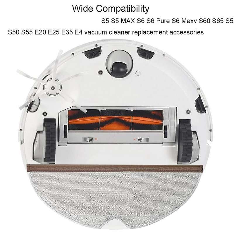 Replacement Roller Brush Side Brushes Filters Compatible for Xiaomi