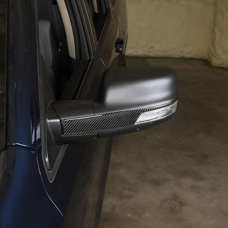 Carbon Fiber Car Rearview Mirror Stickers for Dodge Ram 2018-2022