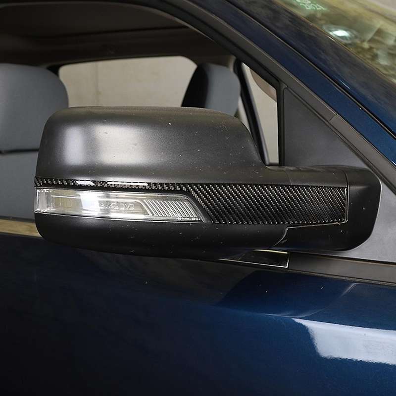Carbon Fiber Car Rearview Mirror Stickers for Dodge Ram 2018-2022