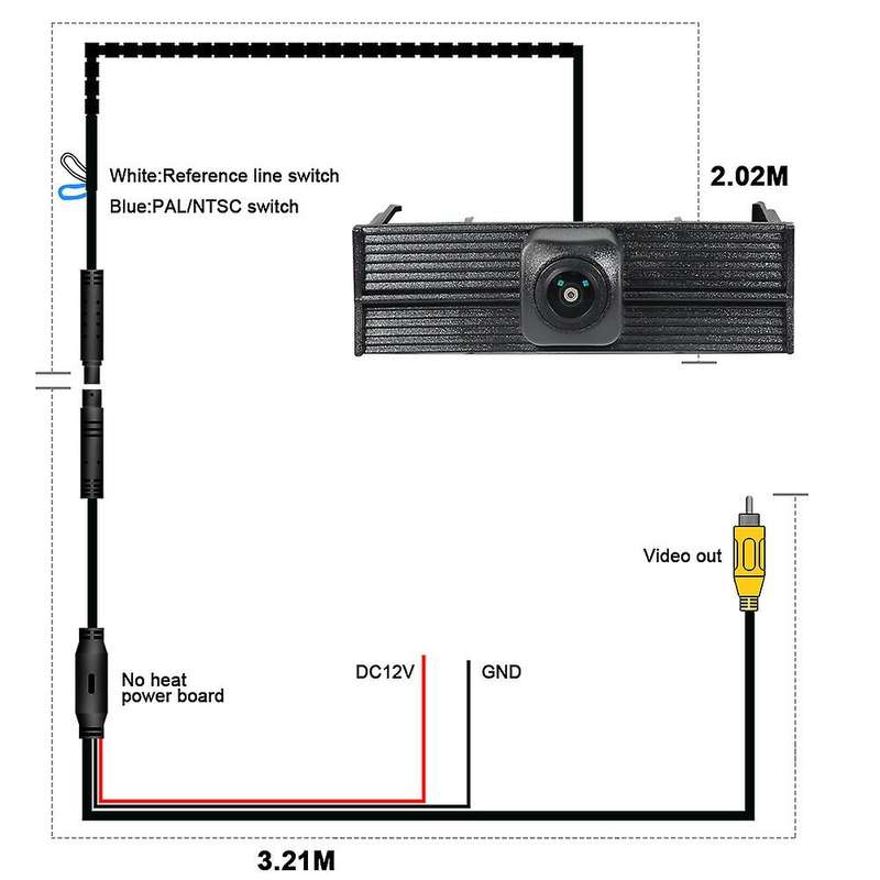 Car Front View Parking Night Vision Camera for Toyota Highlander 2022