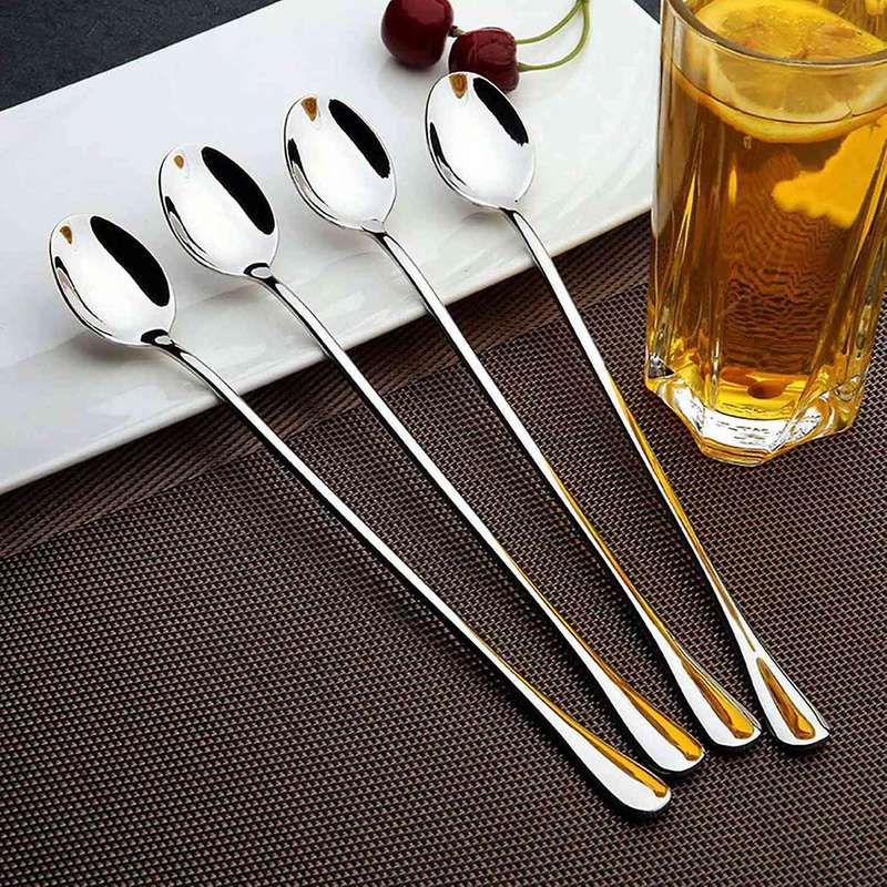 9-inch Spoon,stainless Steel Cocktail Mixing Spoons - Set Of 16