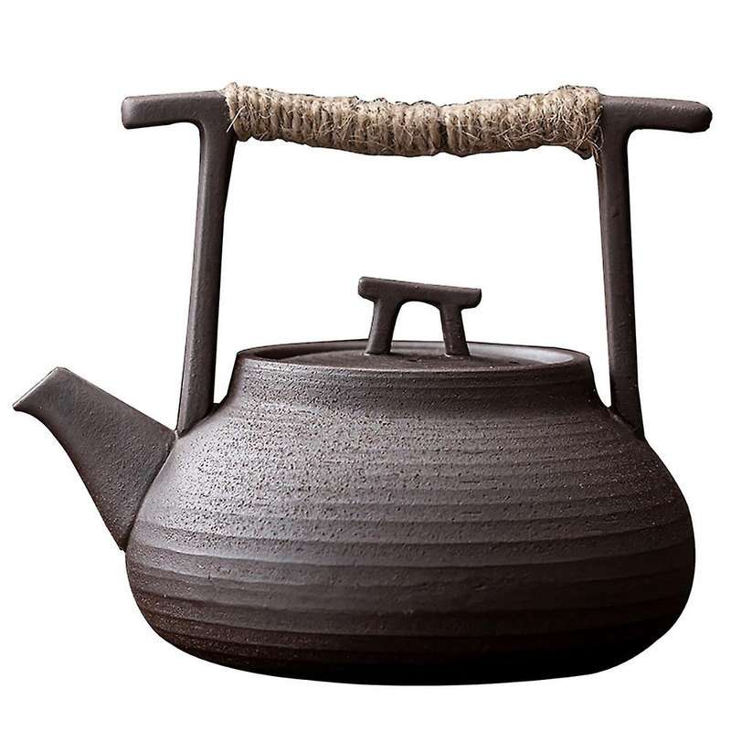 Handmade Retro Kungfu Tea Ceremony Ceramic Teapot for Japanese Style