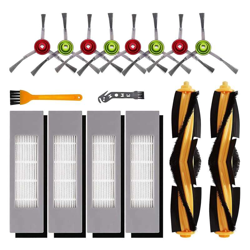 16 Pcs for Ecovacs 920 950 T5 T8 T8 Aivi T8 Max Vacuum Accessories