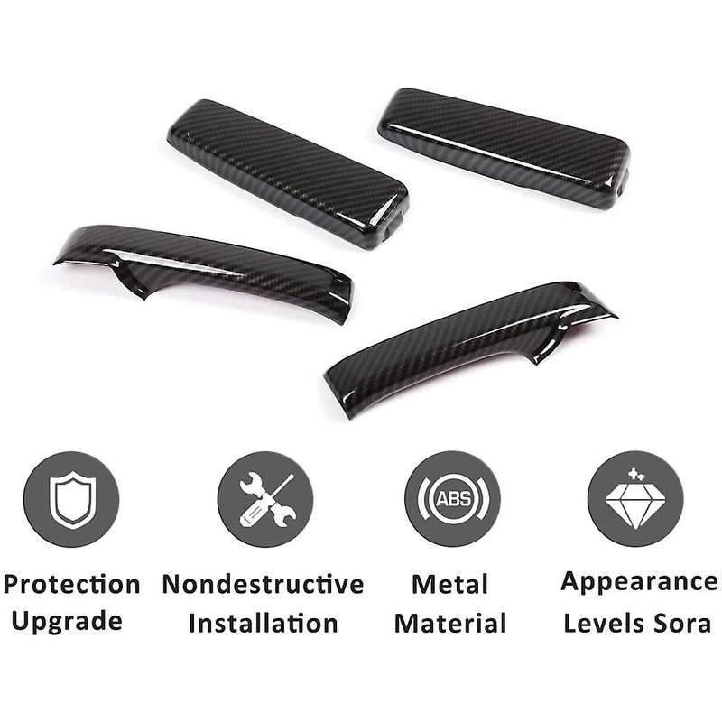 For Toyota Fj Cruiser Abs Carbon Fiber Car Door Handle Panel Cover