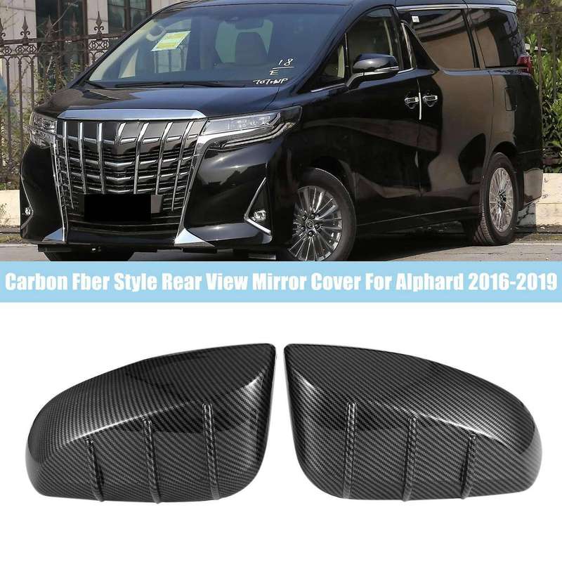 Car Rear View Mirror Cover Reflector Cover Black
