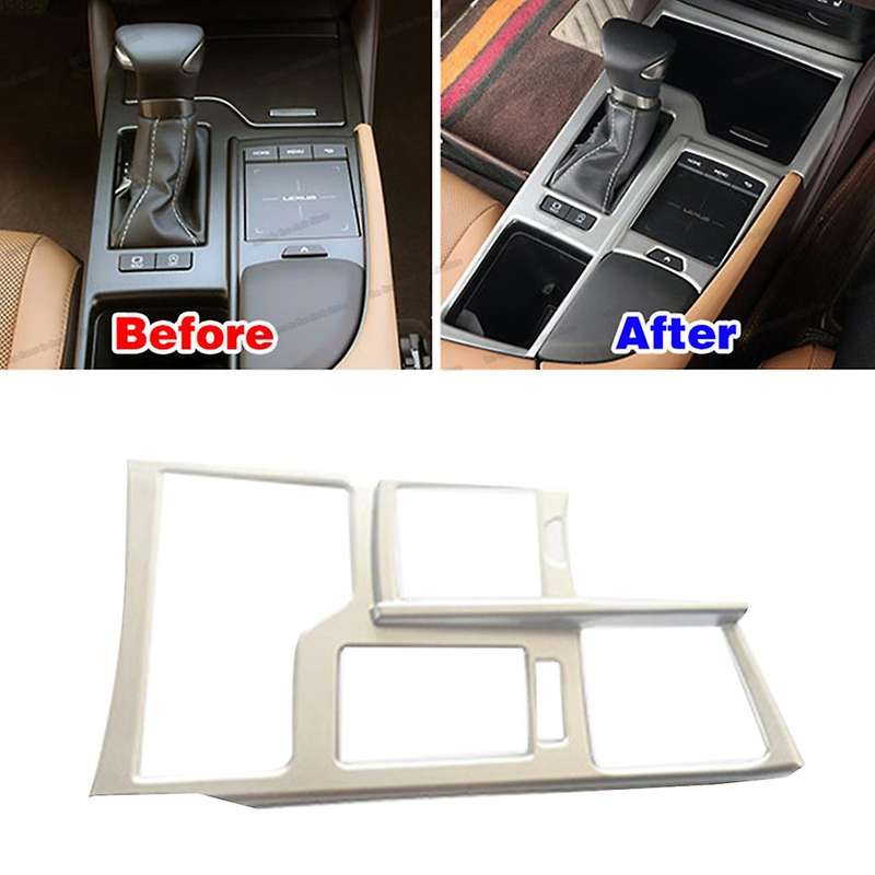 Silver Water Cup Holder Panel Trim for Lexus Es Es200 2018-2022