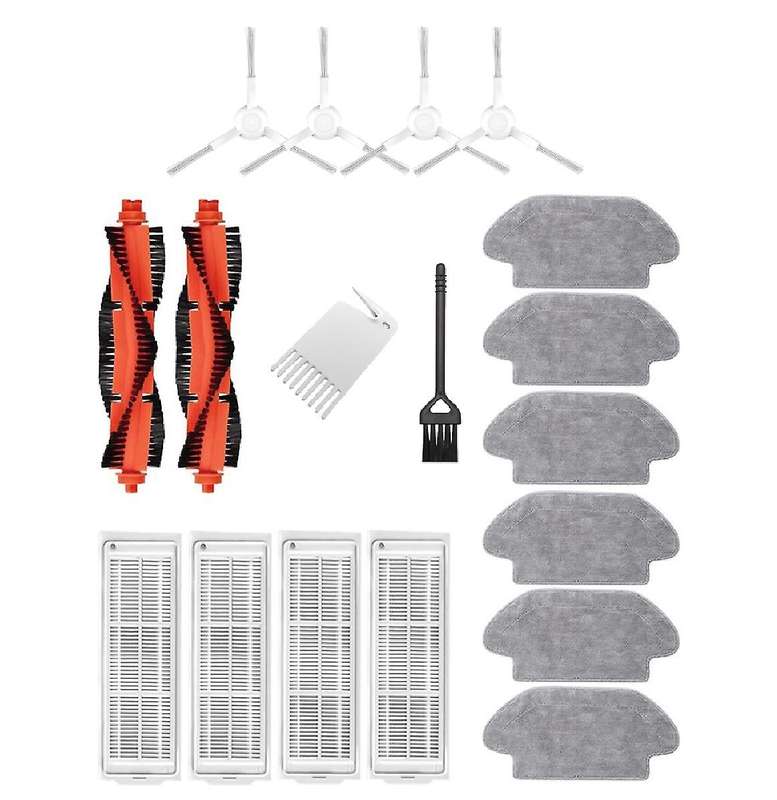18pcs Robot Vacuum Accessories for Xiaomi Mijia Stytj02ym White